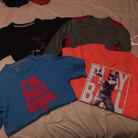Nike Other - Bundle of 4: Boys Shirts - Size L